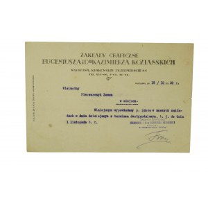 Zakłady Graficzne Eugeniusza i Dr Kazimierza Koziańskich, Warszawa Krakowskie Przedmieście 66 [AW IV]