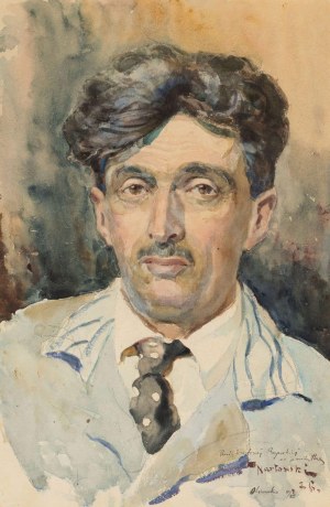 Tadeusz NARTOWSKI, PORTRET MALARZA JÓZEFA RAPACKIEGO, 1926