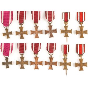 SZEŚĆ MINIATUREK KRZYŻA WALECZNYCH