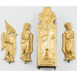 ÉLÉMENTS D'UN TABERNACLE EN CERCULE (DAROCHRANITELIC), Russie, XIXe siècle.
