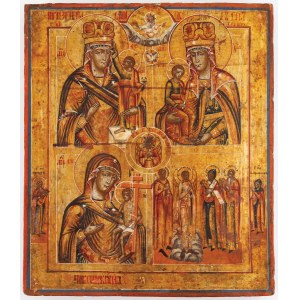 IKONA CZTEROPOLOWA, Rosja, XIX w.