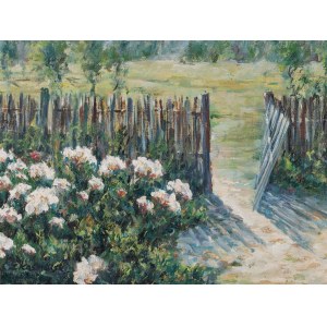 Zbigniew KOSMULSKI, KWIATY POD PŁOTEM, 1991