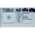 DIAMANT 1,01 CT E - I2 - TVAR BRILLANT - CERTIFIKÁCIA GW - C40505-2