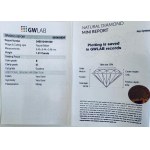 DIAMANT 1,01 CT E - I2 - TVAR BRILLANT - CERTIFIKÁCIA GW - C40505-2