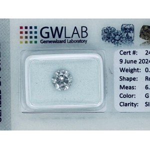 DIAMANT 0,93 CT G - SI2 - FORM BRILLANT - ZERTIFIZIERUNG GW - C40506-3