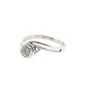 2.50 GR WHITE GOLD RING WITH DIAMONDS - DHR30507