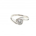 2.50 GR WHITE GOLD RING WITH DIAMONDS - DHR30507
