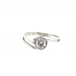 2.50 GR WHITE GOLD RING WITH DIAMONDS - DHR30507