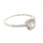 RING IN WHITE GOLD 1.94 GR WITH DIAMOND + DIAMONDS - RNG30401