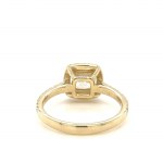 14K YELLOW GOLD 3.25 GR RING NATURAL DIAMONDS CENTER: 1.20 CT I/SI1 GIA SIDE:0.38 CT D-F/VS1-2 SIZE - 7 CERTIFICATION GIA - SFR40302