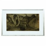 Max Friese (1883 – po 1954) Dwie kobiety z pijakiem