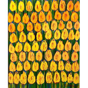Edward Dwurnik (1943 – 2018) Żółte tulipany, 2018