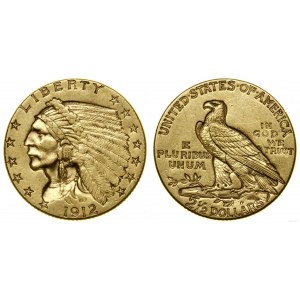 United States of America (USA), 2 1/2 dollars, 1912, Philadelphia