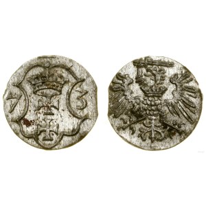Polska, denar, 1573, Gdańsk