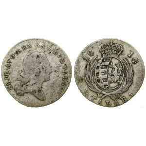 Polska, złotówka (1/6 talara), 1814 IB, Warszawa