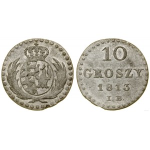 Poland, 10 groszy, 1813 IB, Warsaw