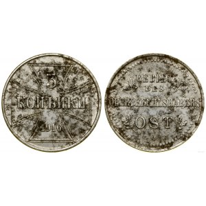 Poľsko, 3 kopejky, 1916 J, Hamburg