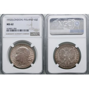 Polska, 10 złotych, 1932, Anglia