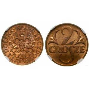 Poland, 2 groszy, 1937, Warsaw