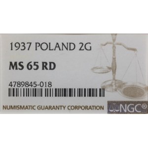 Poland, 2 groszy, 1937, Warsaw