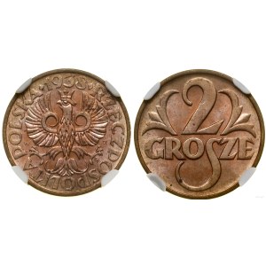 Polsko, 2 grosze, 1938, Varšava