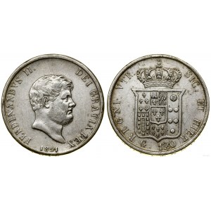 Italia, piastra (120 grana), 1854, Napoli