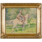 Zygmunt Rozwadowski (1870 Lwów - 1950 Zakopane), Trębacz 1 Pułku Ułanów Legionów Polskich-Beliniak, 1917