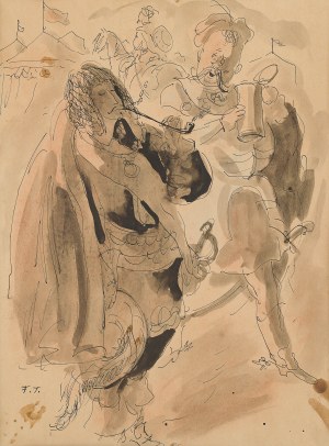 Feliks Topolski (1907 Warszawa - 1989 Londyn), Zagłoba z Ketlingiem