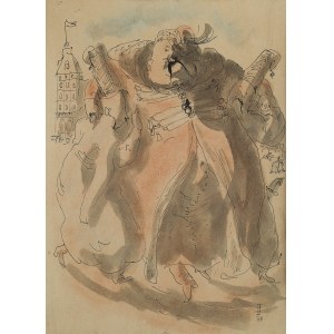Feliks Topolski (1907 Warszawa - 1989 Londyn), Zagłoba, 1934 r.