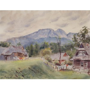Adam Batycki (1886-1970), Widok na Giewont, 1957