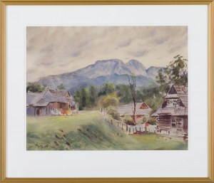 Adam Batycki (1886-1970), Widok na Giewont, 1957