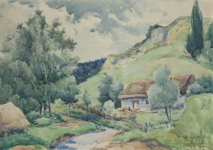 Jan Rubczak (1884 Stanisławów - 1942 Oświęcim), Pejzaż, 1925