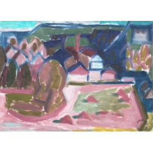 Felicja Pacanowska (1907 Łódź - 2002 Rome), Urban Landscape