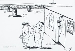Jerzy Flisak (1930 Warszawa - 2008 tamże), Popłyniemy?, l. 60. XX w.