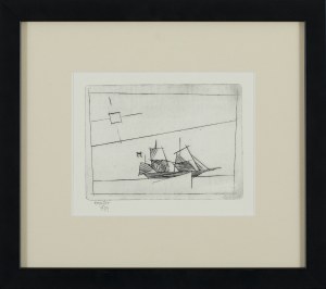 Lyonel Feininger (1871 Nowy Jork - 1956 tamże), Żaglowiec, 1939