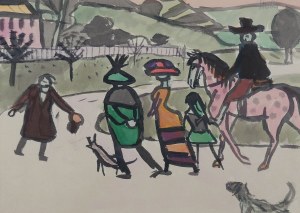 Juliusz Studnicki (1906 Kniażyce - 1978 Warszawa), Spotkanie, ok. 1956 r.