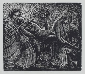 Stefan Mrożewski (1894 Częstochowa -1975 Walnut Creek), Złożenie do grobu, 1929
