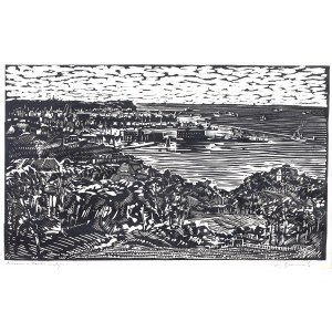 Henryk Baranowski (1932 Starogard Gdański - 2005 Gdynia), Panorama portu Gdyni