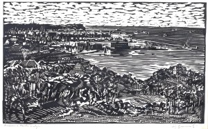 Henryk Baranowski (1932 Starogard Gdański - 2005 Gdynia), Panorama portu Gdyni