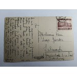 CARTE POSTALE ÉGLISE DU SAUVEUR DE VARSOVIE, AVANT-GUERRE 1937, TIMBRE, CACHET DE LA POSTE