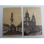 SET DI 6 CARTOLINE VARSAVIA, PIAZZA DEL TEATRO, PARCO UJAZDOWSKI, VEDUTA GENERALE, STAGNO NEL GIARDINO SASKI, MONUMENTO MICKIEWICZ, CHIESA ST. KRZYZA, ANTEGUERRA