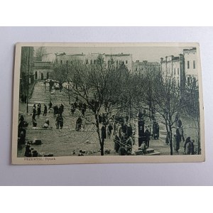 POHLEDNICE MYSLET TRH, PŘEDVÁLEČNÁ, ZNÁMKA, RAZÍTKO