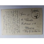 CARTE POSTALE VARSOVIE, PARC PADEREWSKIEGO, 1939, TIMBRE, CROIX GAMMÉE