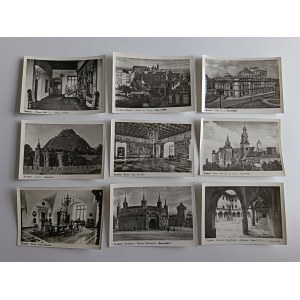 SET OF 14 PHOTOS KRAKOW, WAWEL, KOSCIUSZKO MOUND, THEATER, FLORIAŃSKA GATE, BARBICAN, UNIVERSITY, CITY HALL