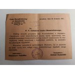 BON D'IMPRESSION JAROSLAW, GUILDE DE L'ARTISANAT 1941