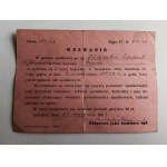 TLAČ POTVRDENKY JAROSLAW, BRONISLAW KOWALSKI NOTÁR, JAROSLAW DIETZIUS ULICA, PREDVOLANIE 1943