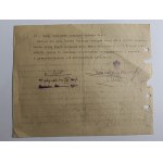 LWÓW, ZAKŁAD PENSYJNY DLA FUNKCJONARIUSZY, PISMO 1924 R, KRAKÓW