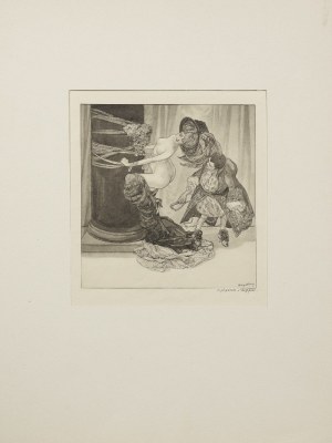 Franz von BAYROS - ps. Choisy LE CONIN, Biczowanie [Pięć zmysłów - Dotyk], 1912