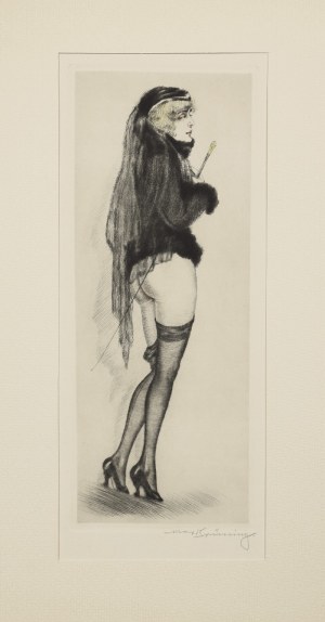 Max BRÜNING (1887-1968), Frywolna wdowa [Frivole Witwe], lata 20. XX w.