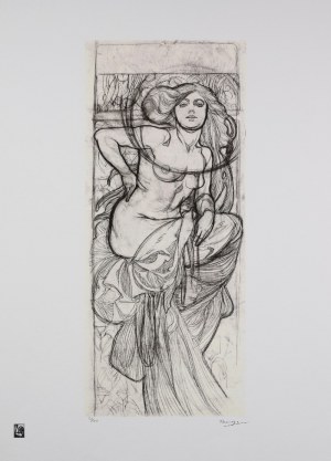 Alfons MUCHA (1860-1939), Akt kobiety [Nude for Documents Décoratifs], 1901